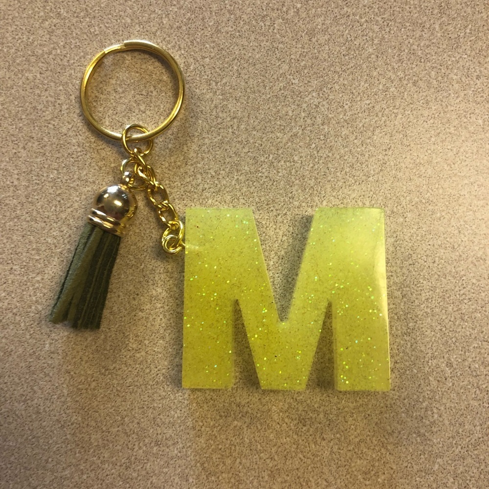 Handmade Letter "M" Keychain